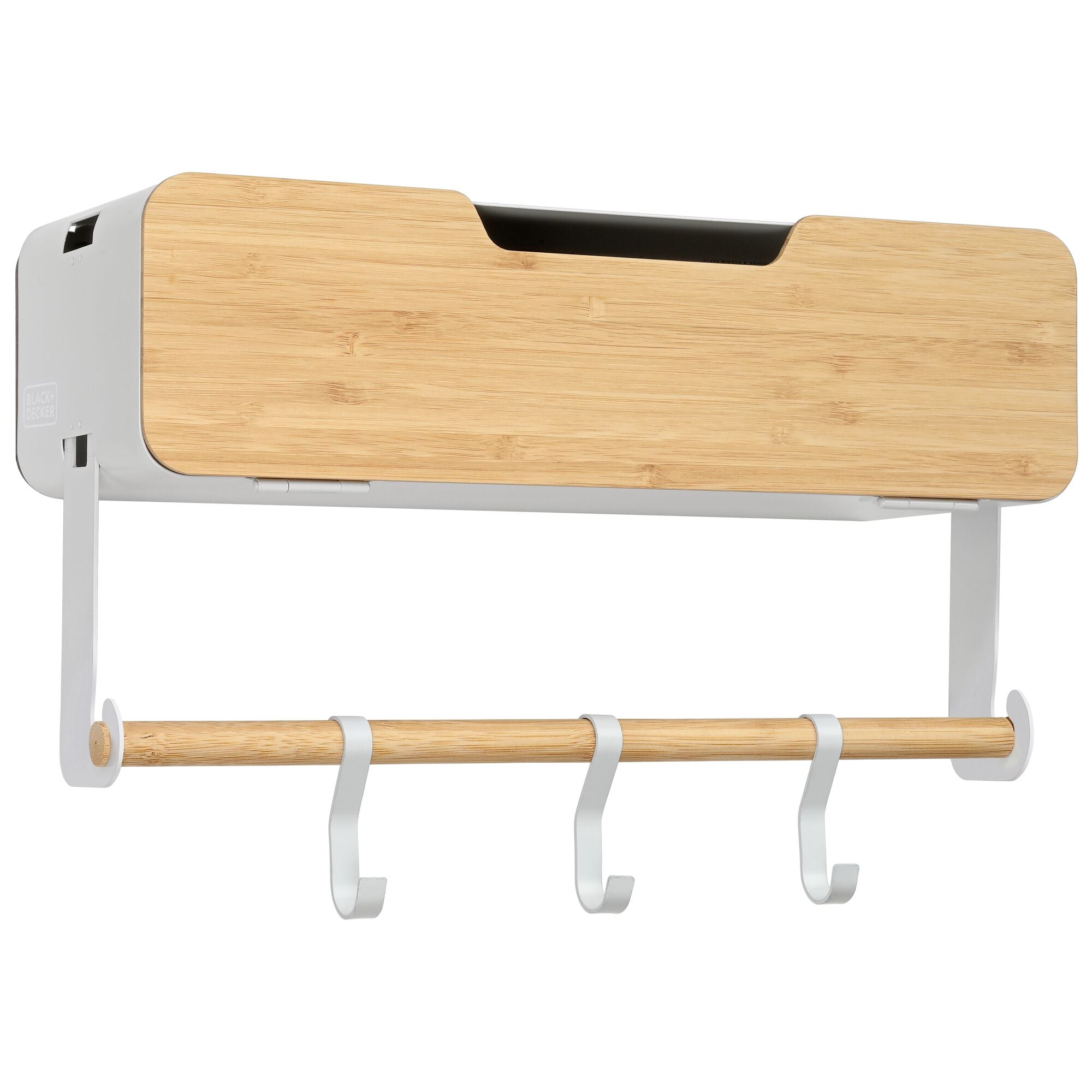 black-decker-h-ngeregal-magnetisch-t-rregal-wei-halterung image 3