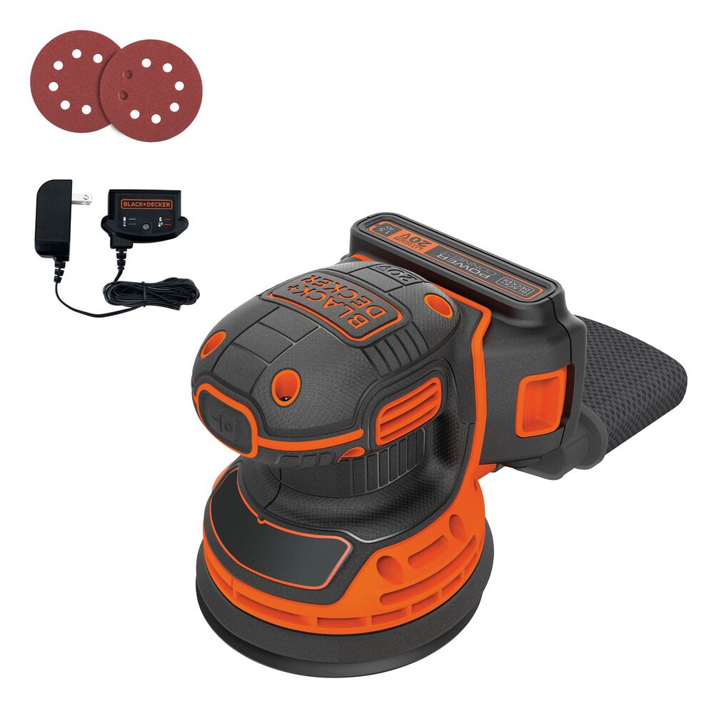 black-decker-20v-max-powerconnect-exzenterschleifer-mit-akku-und-ladeger-t image 2