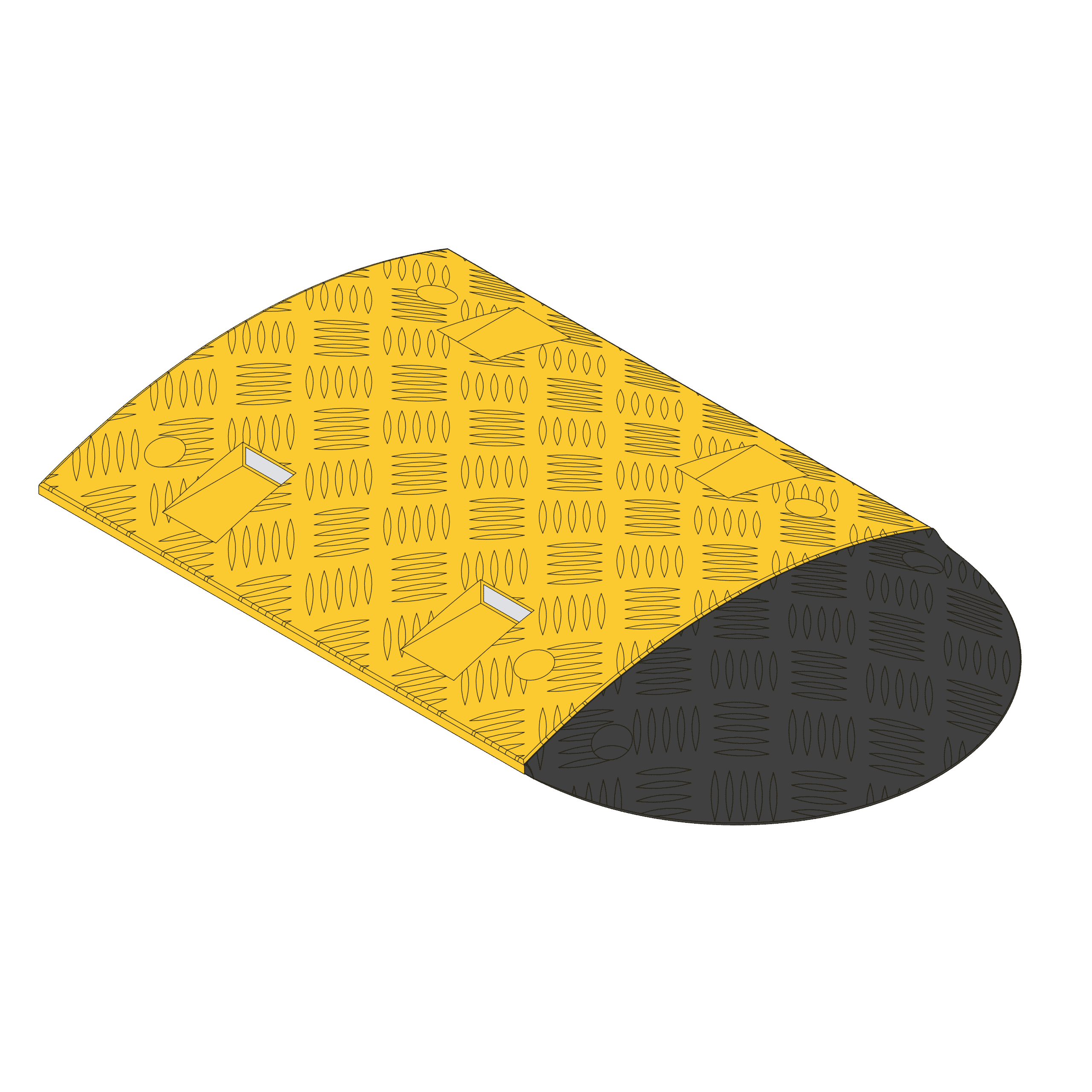 brandsafe-speed-bumps-50mm-bodenschwelle-pkw-gelb-schwarz image 6