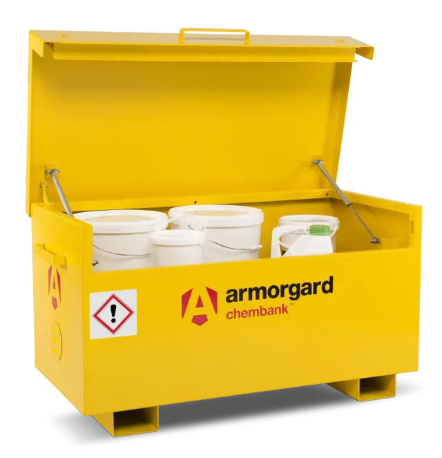 armorgard-chembank-cb2-chemikalienschrank-gelb-85-l-auffangwanne image 1