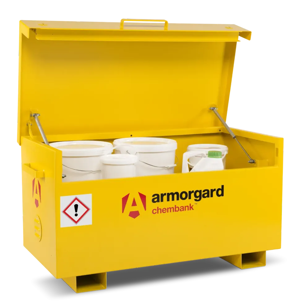 armorgard-chembank-cb2-chemikalienschrank-gelb-85-l-auffangwanne image 1