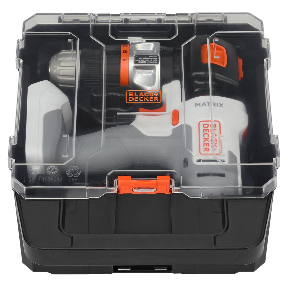 black-decker-matrix-20v-max-akkubohrer-wei-mit-koffer image 2