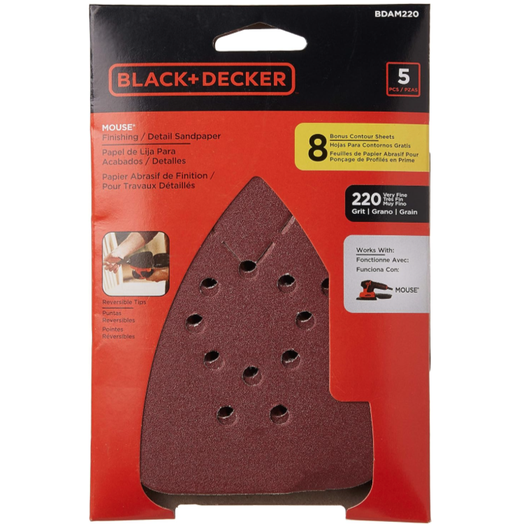 black-decker-mouse-bdam220-schleifpapier-220er-5er-pack image 2