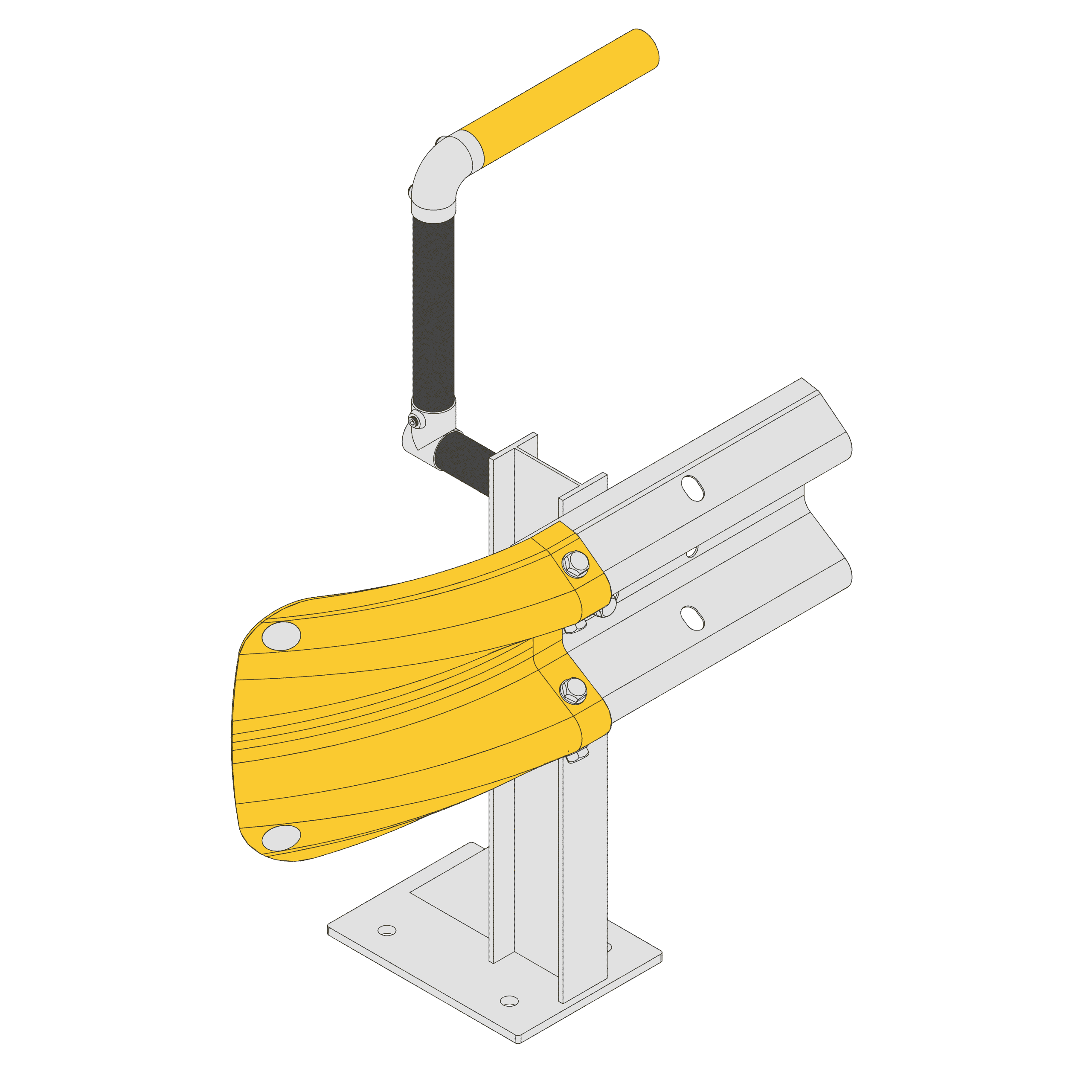 brandsafe-armco-760hr-schutzplanke-handlauf-1100-mm-verzinkt image 2