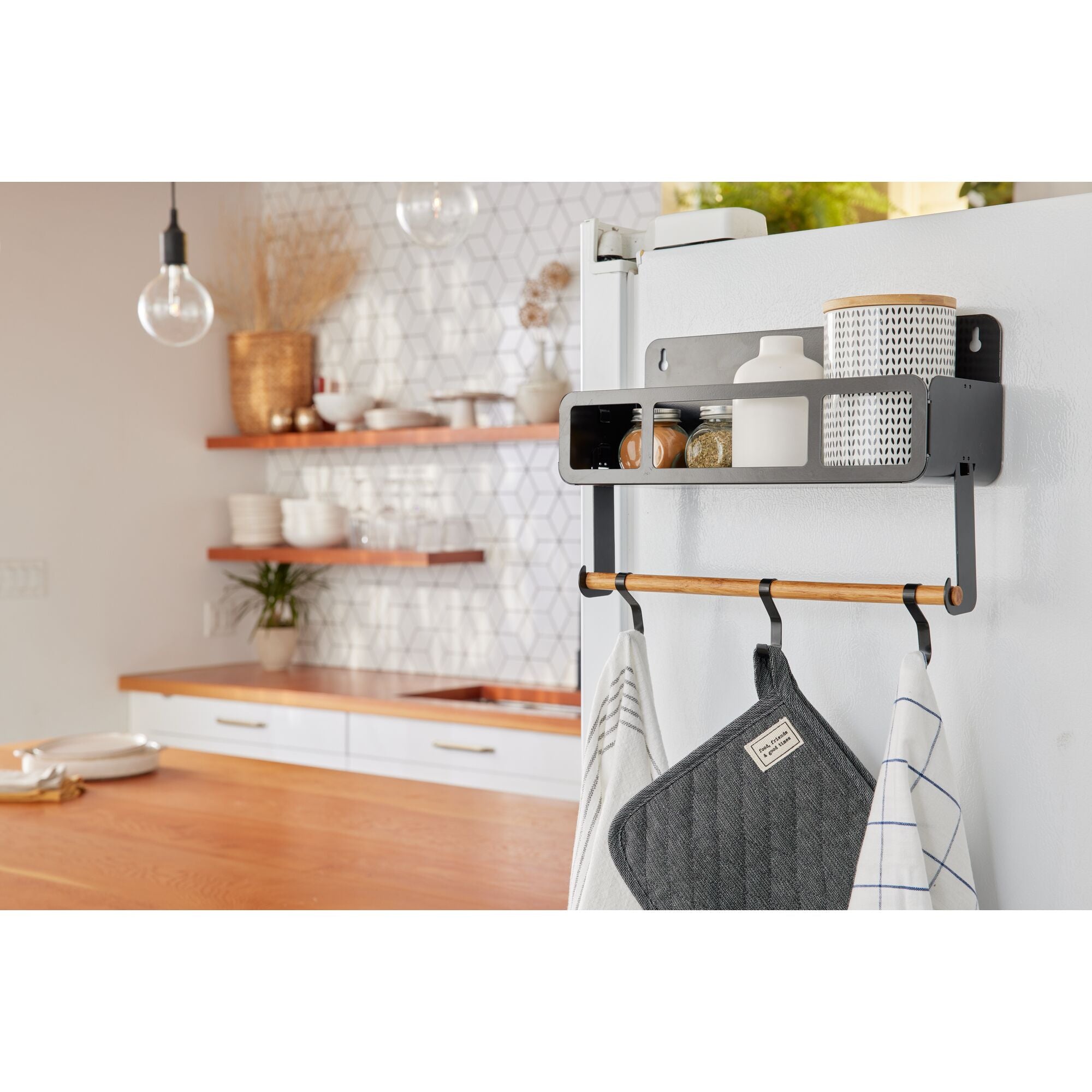 black-decker-storage-h-ngeregal-magnetisch-schwarz-mit-halter image 2