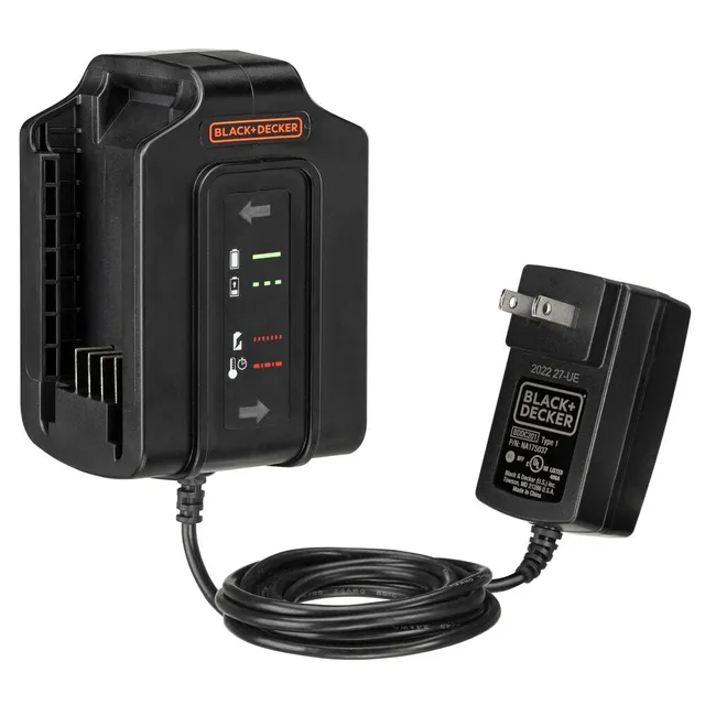 black-decker-20v-doppel-ladestation-mit-led-anzeige-nur-ladeger-t image 1