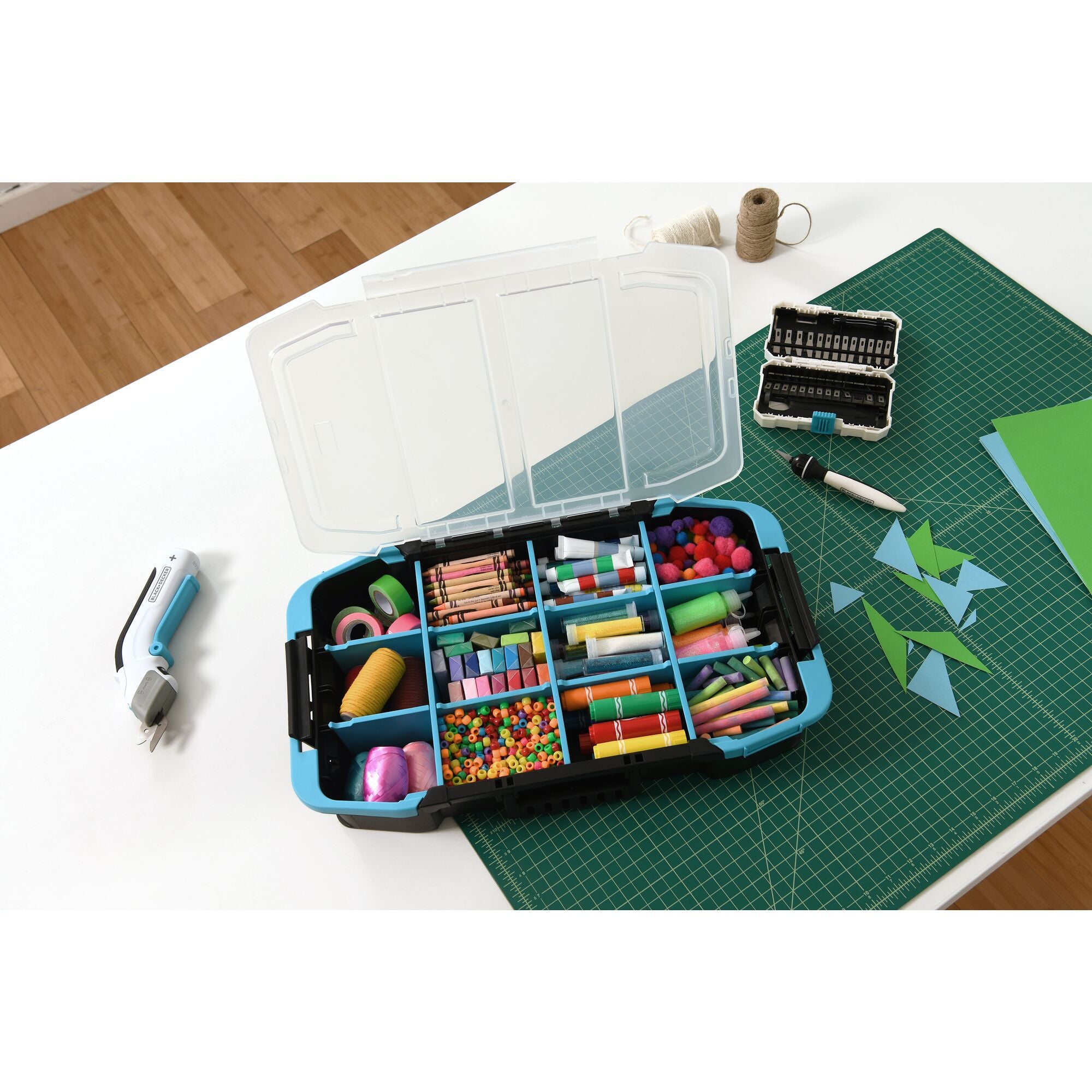 black-decker-stapelbarer-organizer-48cm-mit-trennstegen image 2