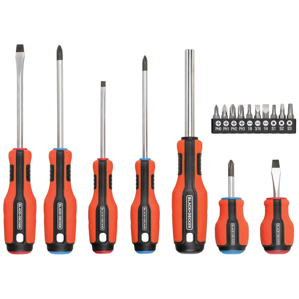 black-decker-schraubendreher-set-17-teilig-magnetisch-farbcodiert image 1
