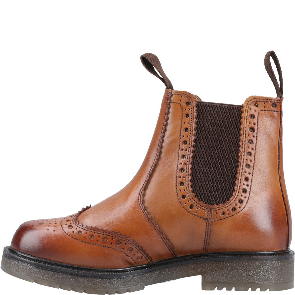 amblers-safety-dalby-dealer-boots-brogue-tan-leder image 4