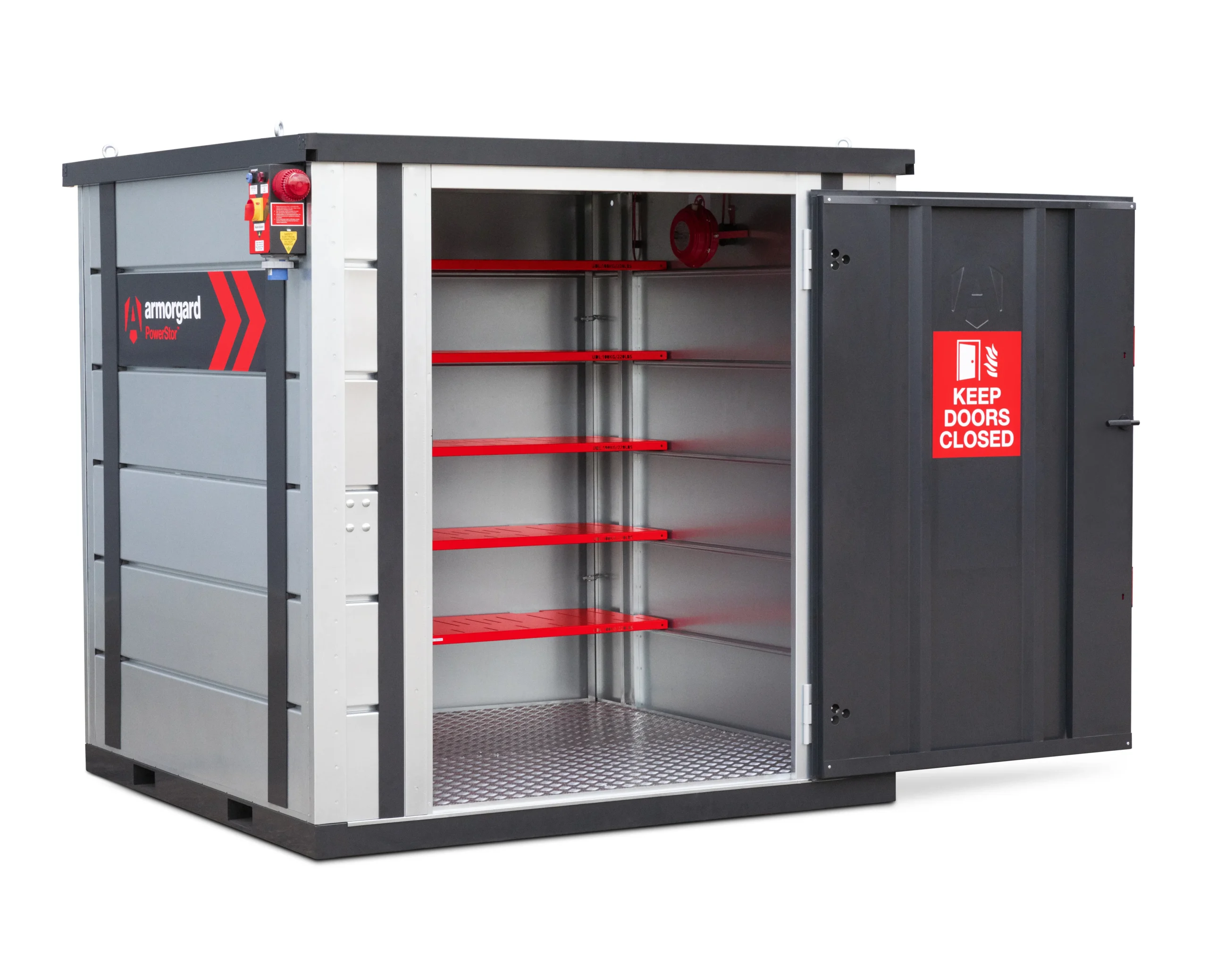 armorgard-powerstor-pwr2-akku-ladeschrank-begehbar-32-steckdosen image 2