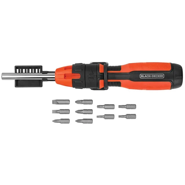 black-decker-ratschenschraubendreher-10-teilig-mit-bits image 1