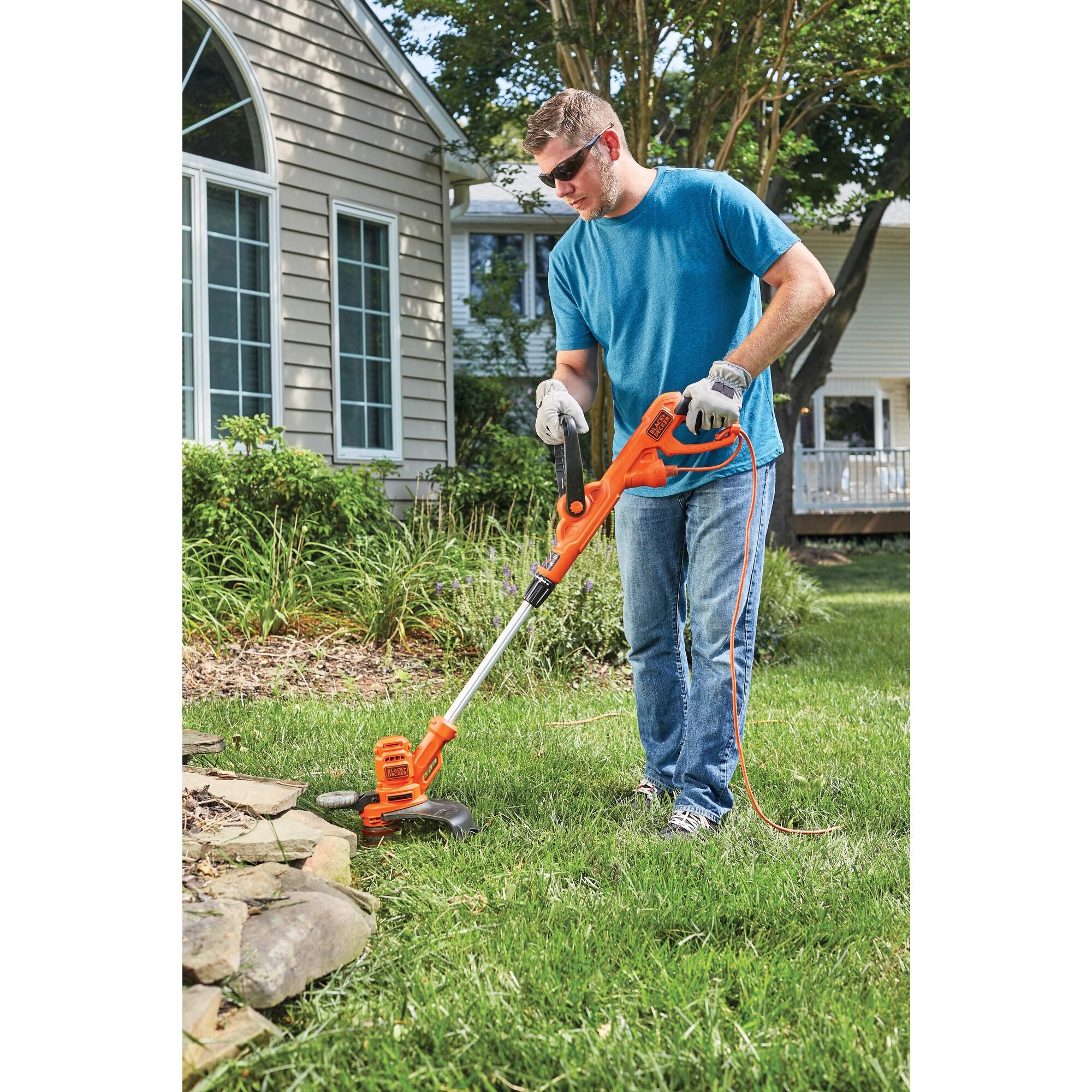 black-decker-outdoor-14-zoll-rasentrimmer-kantenschneider-elektro image 2