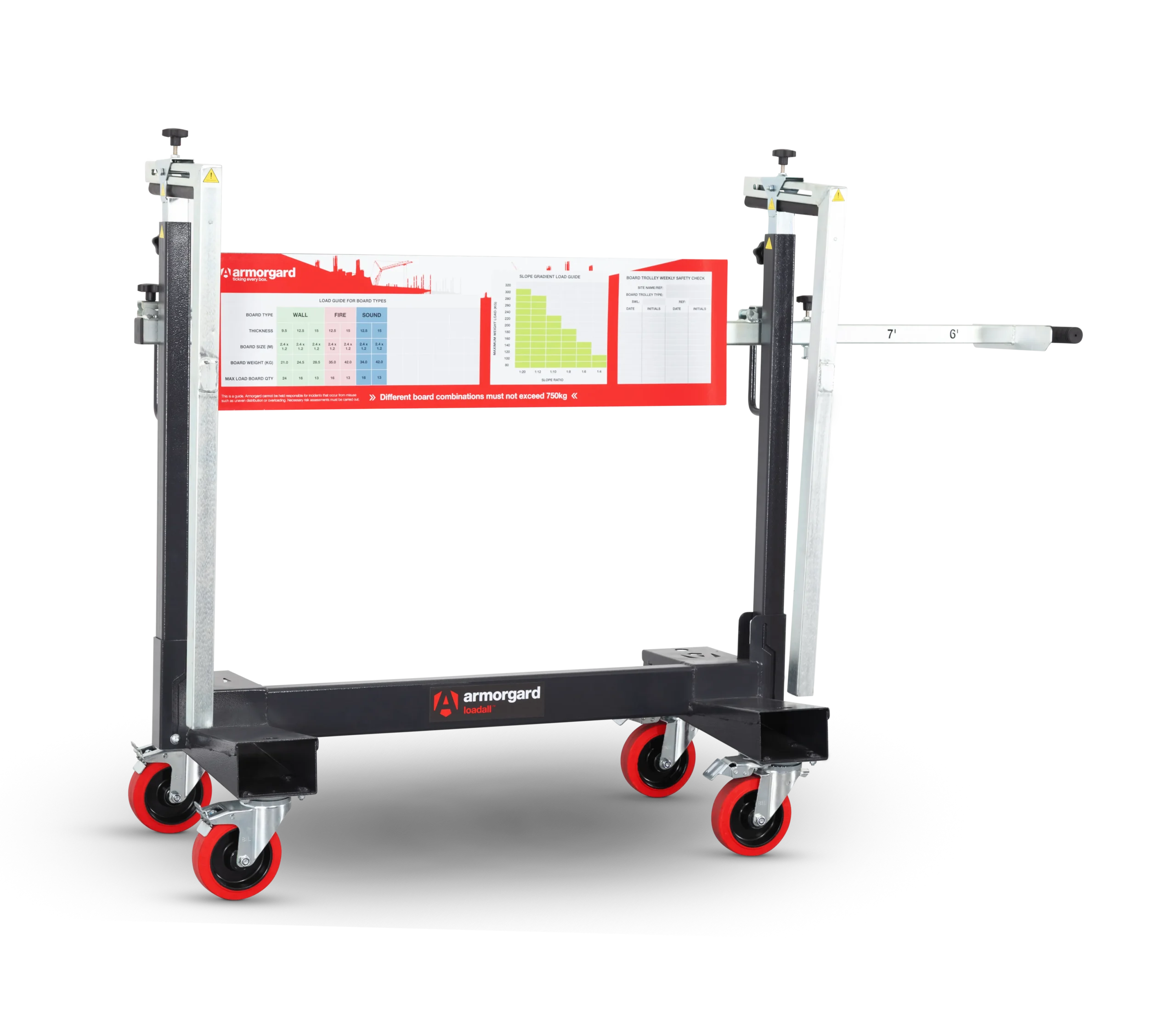 armorgard-loadall-la750-pro-plattentransportwagen-klappbar image 3