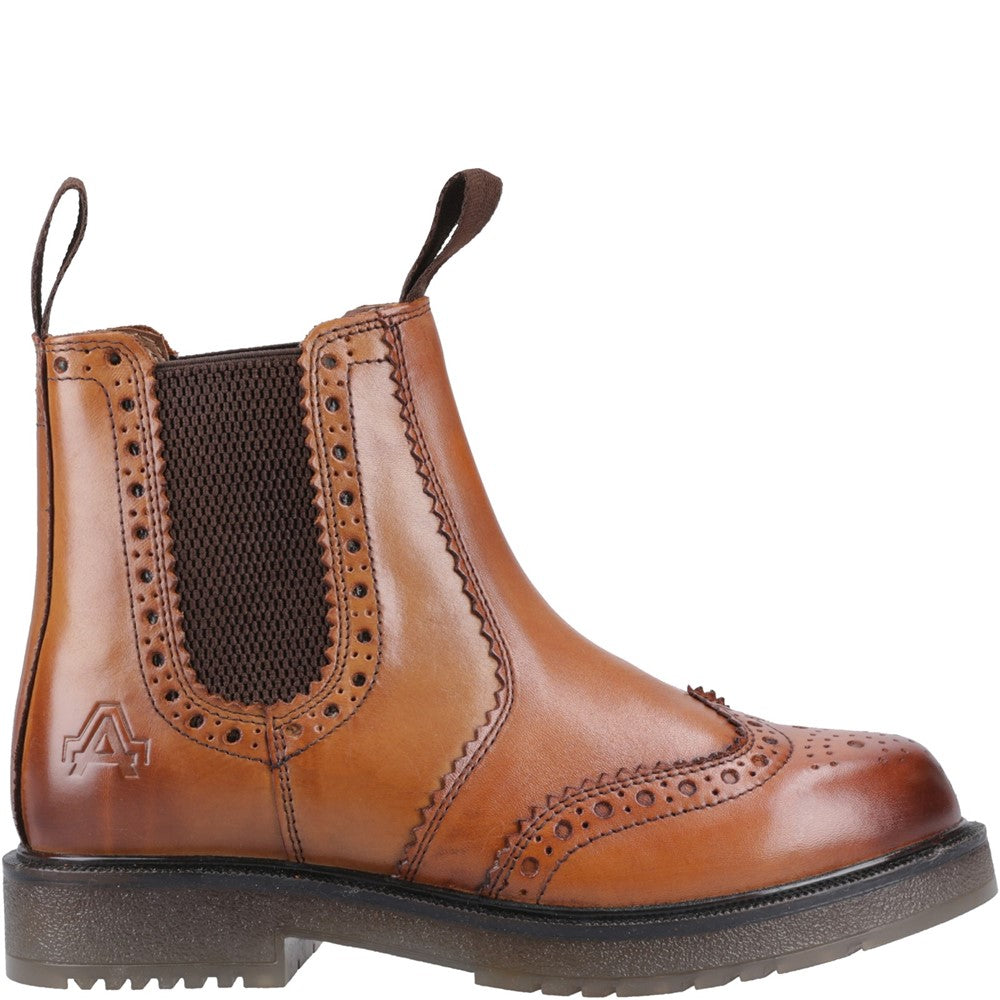 amblers-safety-dalby-dealer-boots-brogue-tan-leder image 5