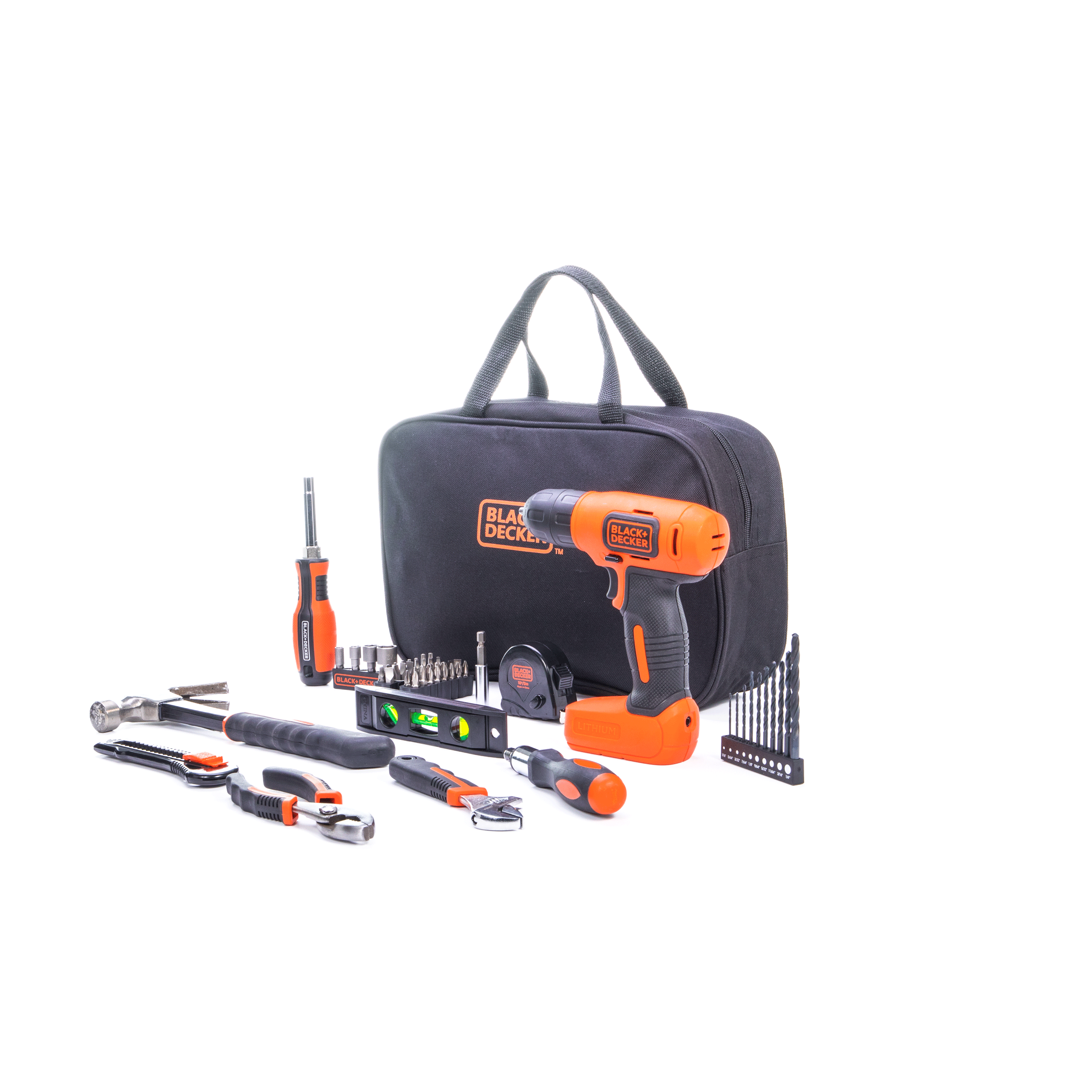 black-decker-werkzeugset-57-teilig-mit-8v-akkuschrauber image 6
