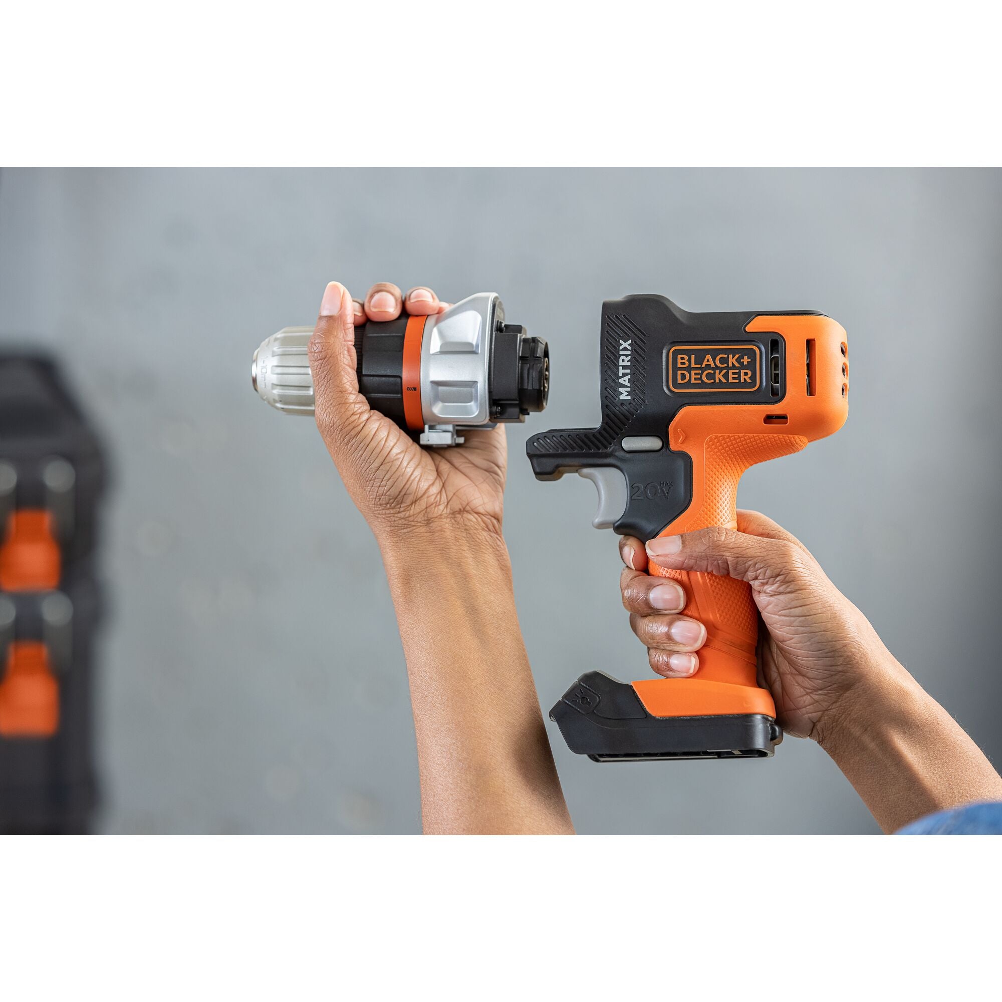 black-decker-matrix-akku-bohrschrauber-20v-mit-akku-ladeger-t image 2