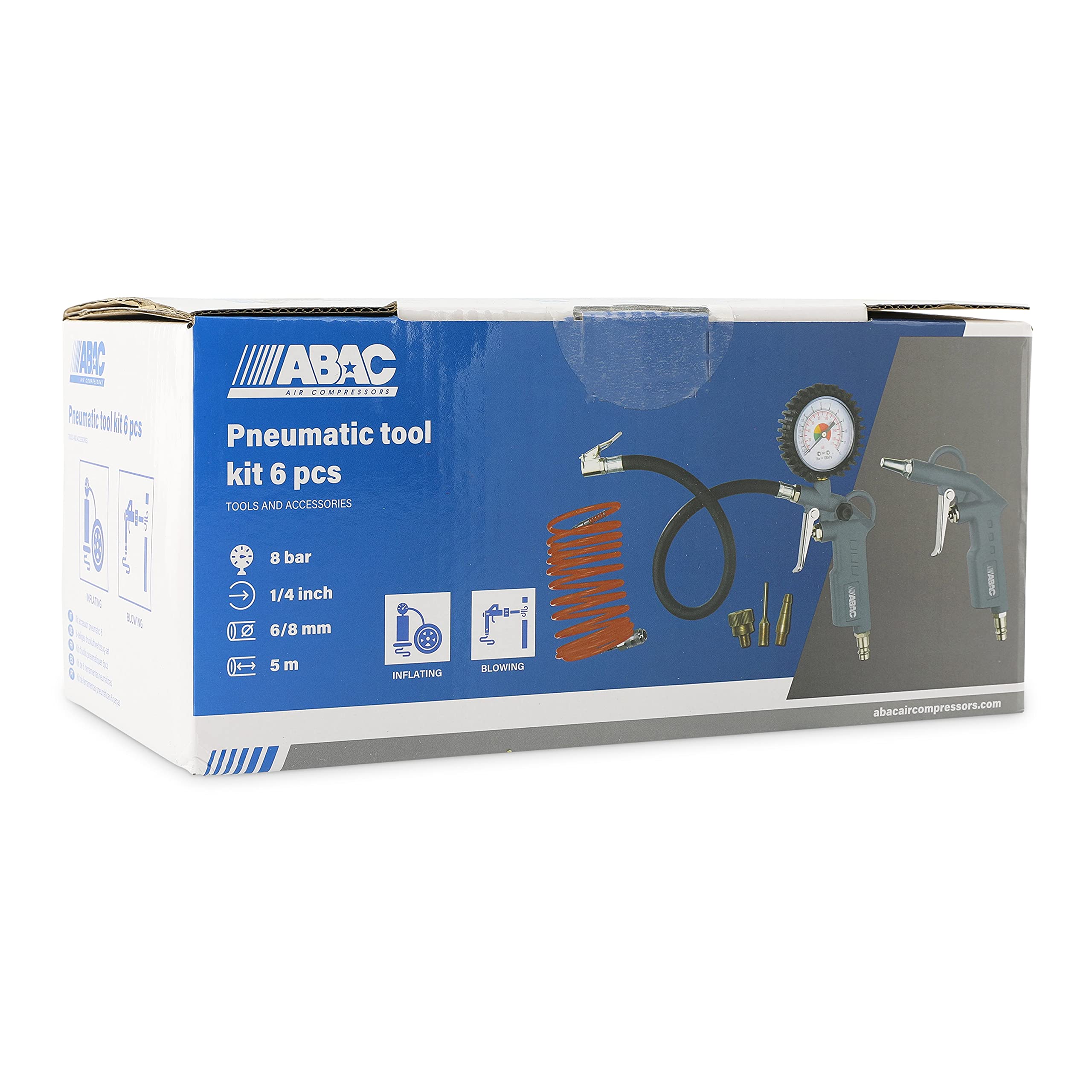 abac-g-813-kompressor-zubeh-r-set-6-teilig-8-bar-5-m-schlauch image 3