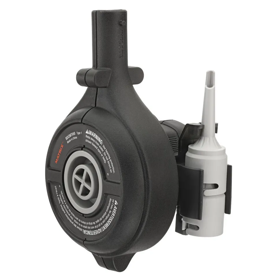 black-decker-matrix-aufblaspumpen-aufsatz-mit-tasche-und-adapter image 1