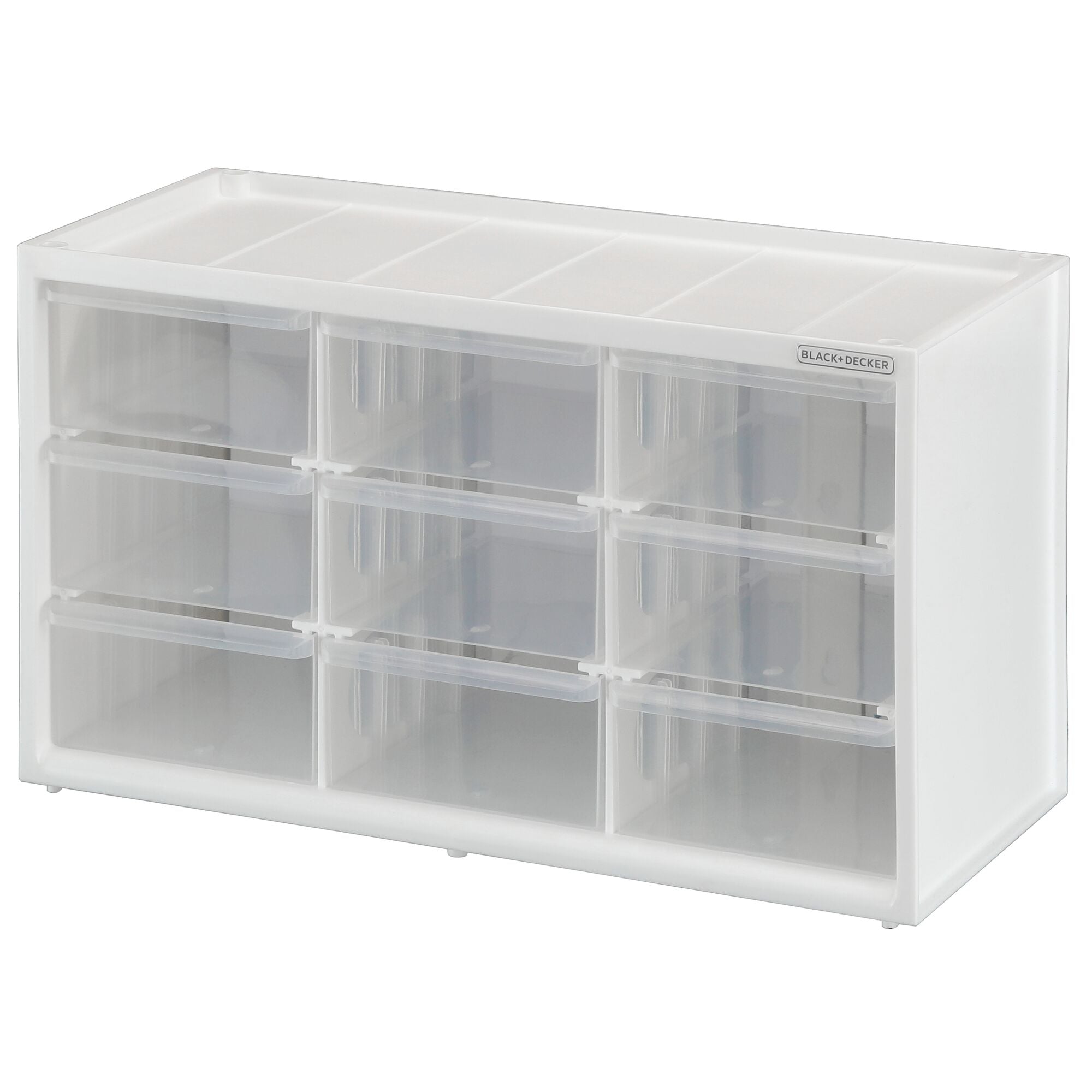 black-decker-organizer-sortierbox-9-schubladen-stapelbar image 1