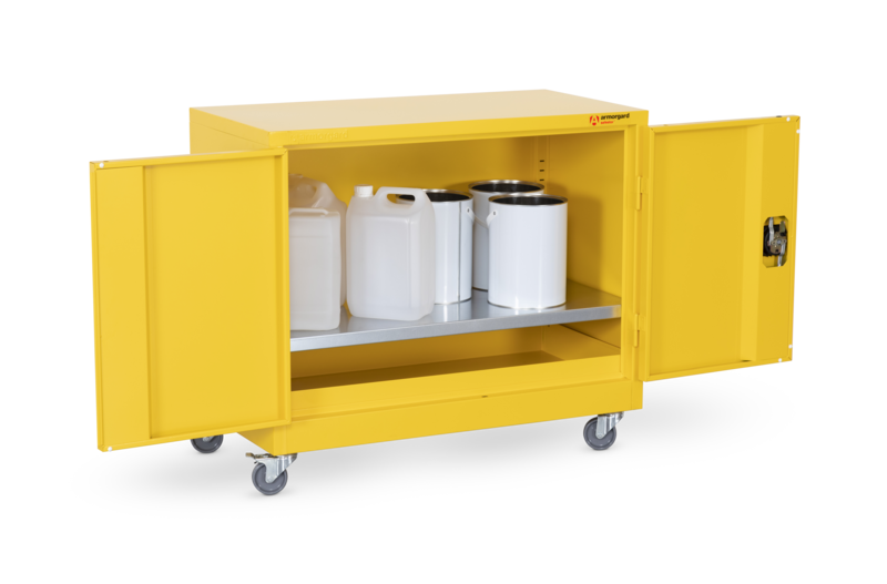 armorgard-safestor-hmc1-gefahrstoffschrank-mobil-mit-rollen image 1