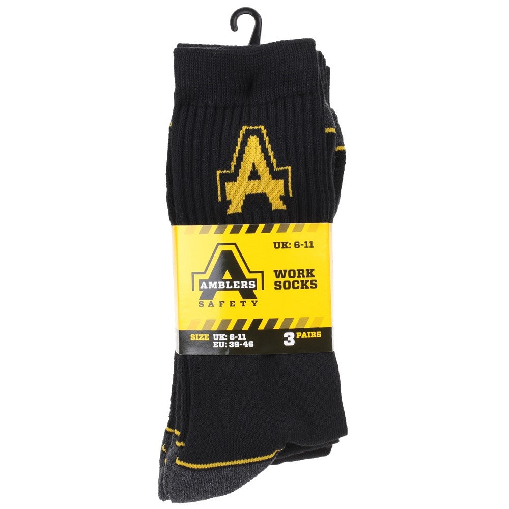 amblers-heavy-duty-arbeitssocken-schwarz-3-paar-herren image 2