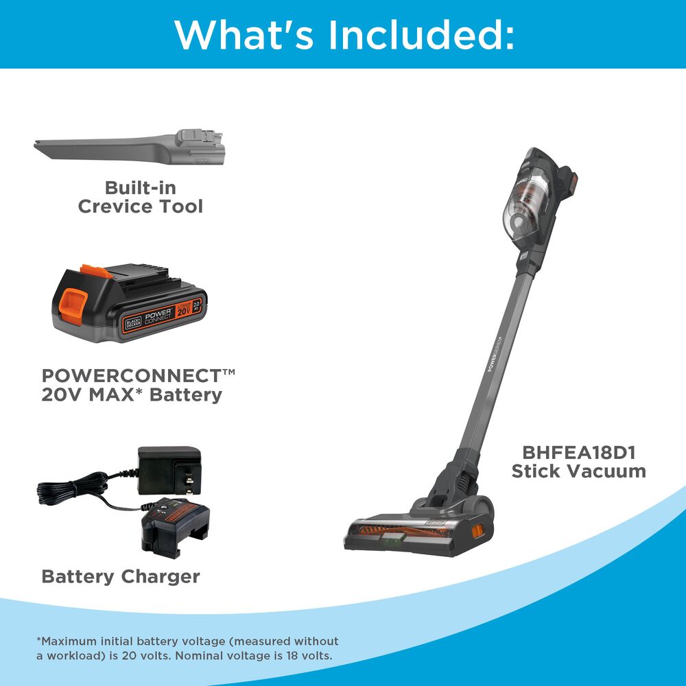 black-decker-powerseries-20v-max-stielstaubsauger-akku-2in1 image 3