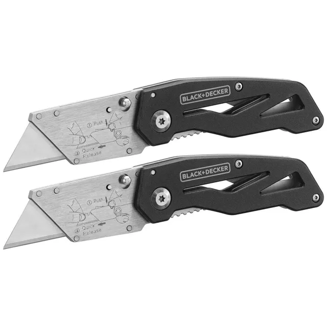 black-decker-cuttermesser-klappbar-2er-pack-teppichmesser-set image 1