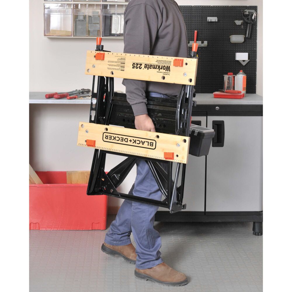 black-decker-project-center-werkbank-klappbar-mit-schraubstock-450-lbs image 2