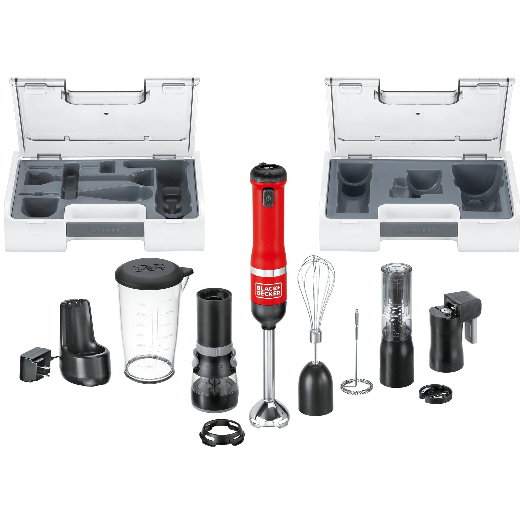 black-decker-kitchen-wand-stabmixer-akku-6in1-rot image 1
