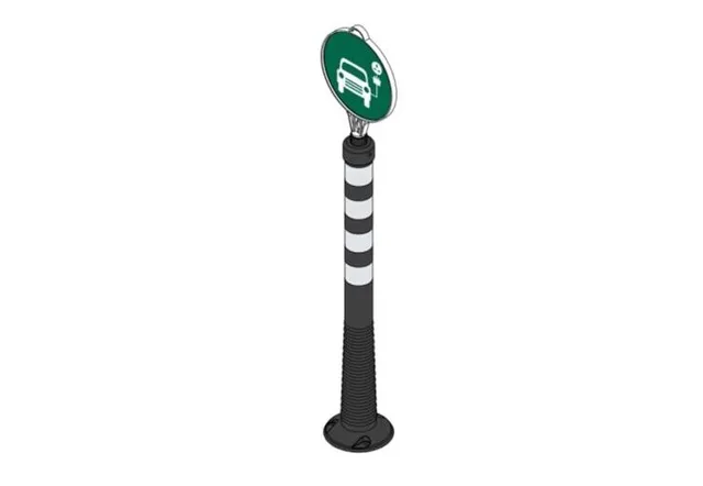 brandsafe-flexi-delineator-poller-parkplatz-mit-schild-flexibel image 1