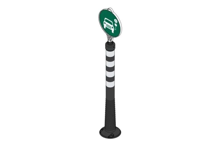 brandsafe-flexi-delineator-poller-parkplatz-mit-schild-flexibel image 1