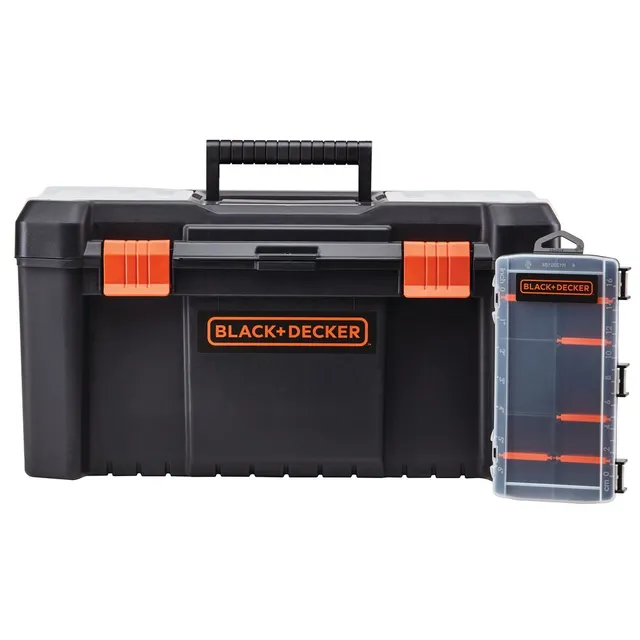 black-decker-werkzeugkasten-16-zoll-mit-organizer image 1