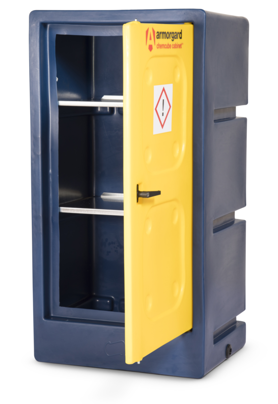 armorgard-chemcube-ccc2-gefahrstoffschrank-60l-wanne-bel-ftet image 7