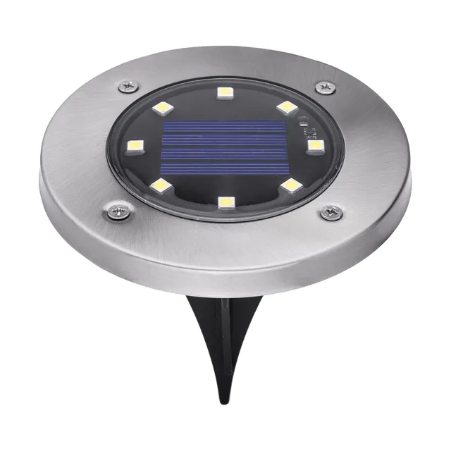 black-decker-solar-disk-light-outdoor-solarleuchte-8er-pack image 1