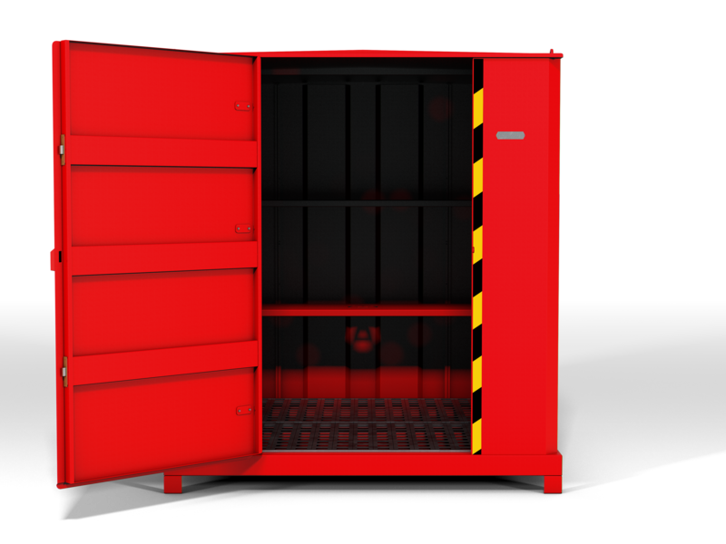 armorgard-flamstor-fs2-0-gefahrstoffcontainer-400-l-wanne image 2