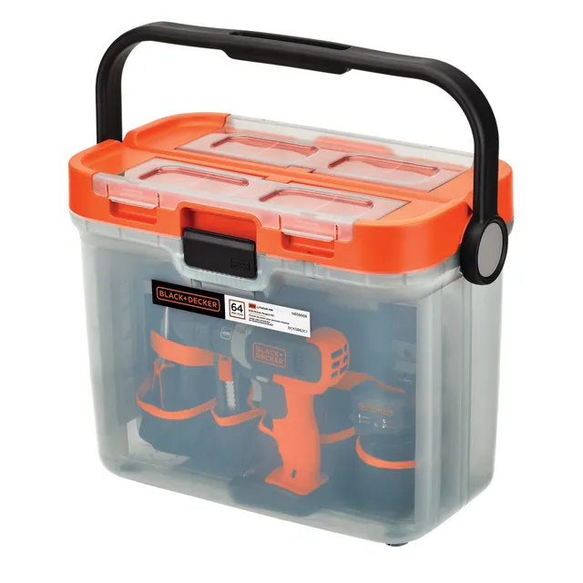 black-decker-20v-max-akkuschrauber-set-64-tlg-mit-box image 1