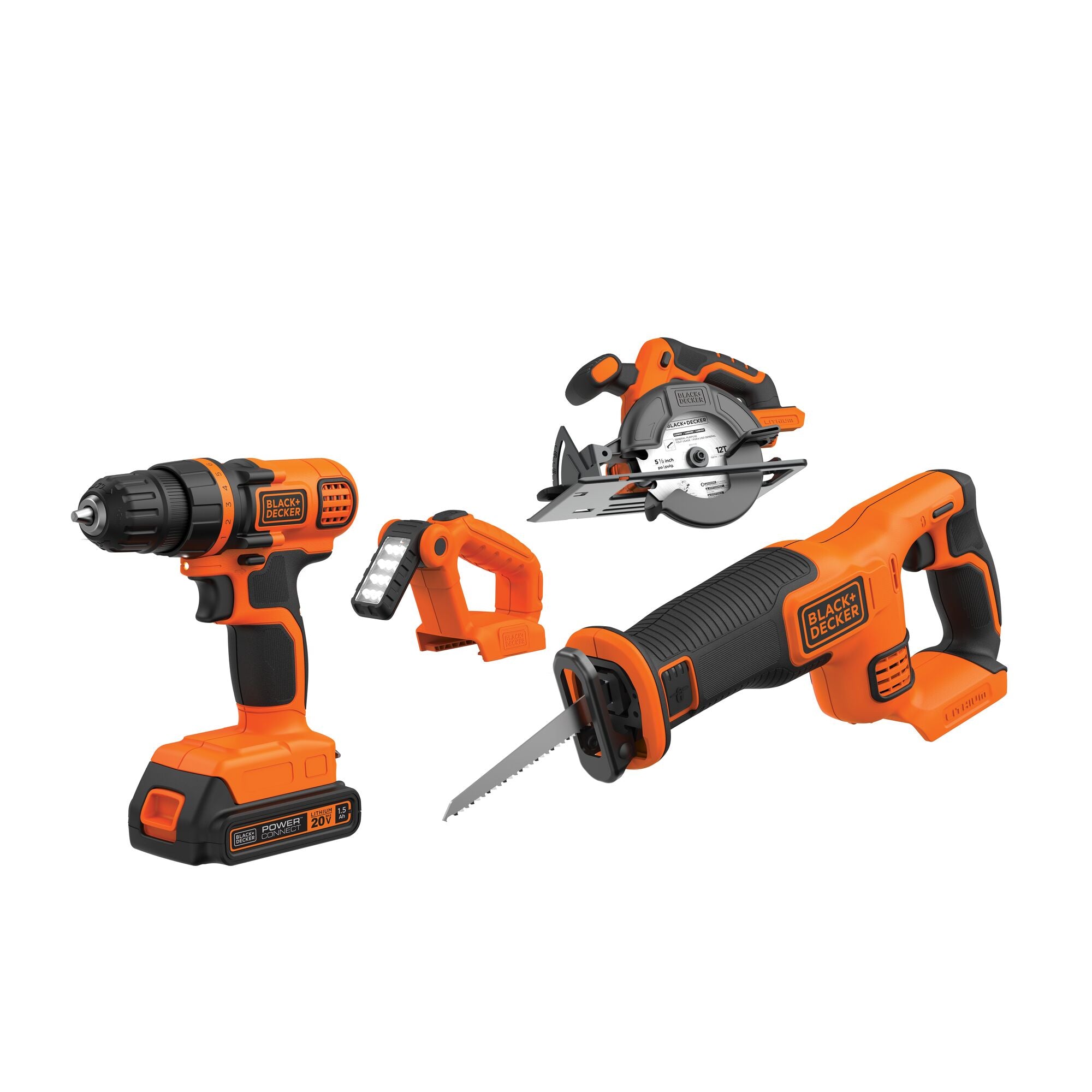 black-decker-power-tools-20v-4-tlg-kombi-set-s-gen-bohrer image 1