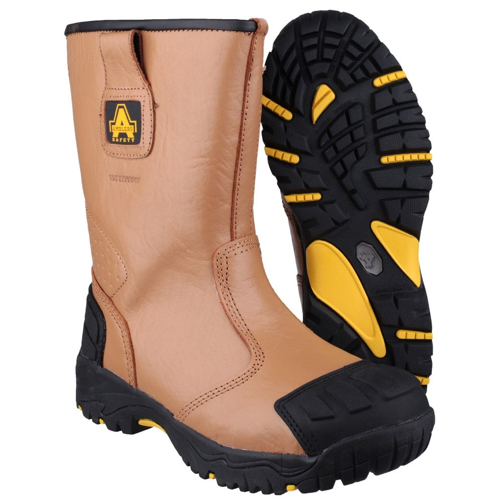 amblers-safety-fs143-s3-rigger-boots-tan-wasserdicht image 3