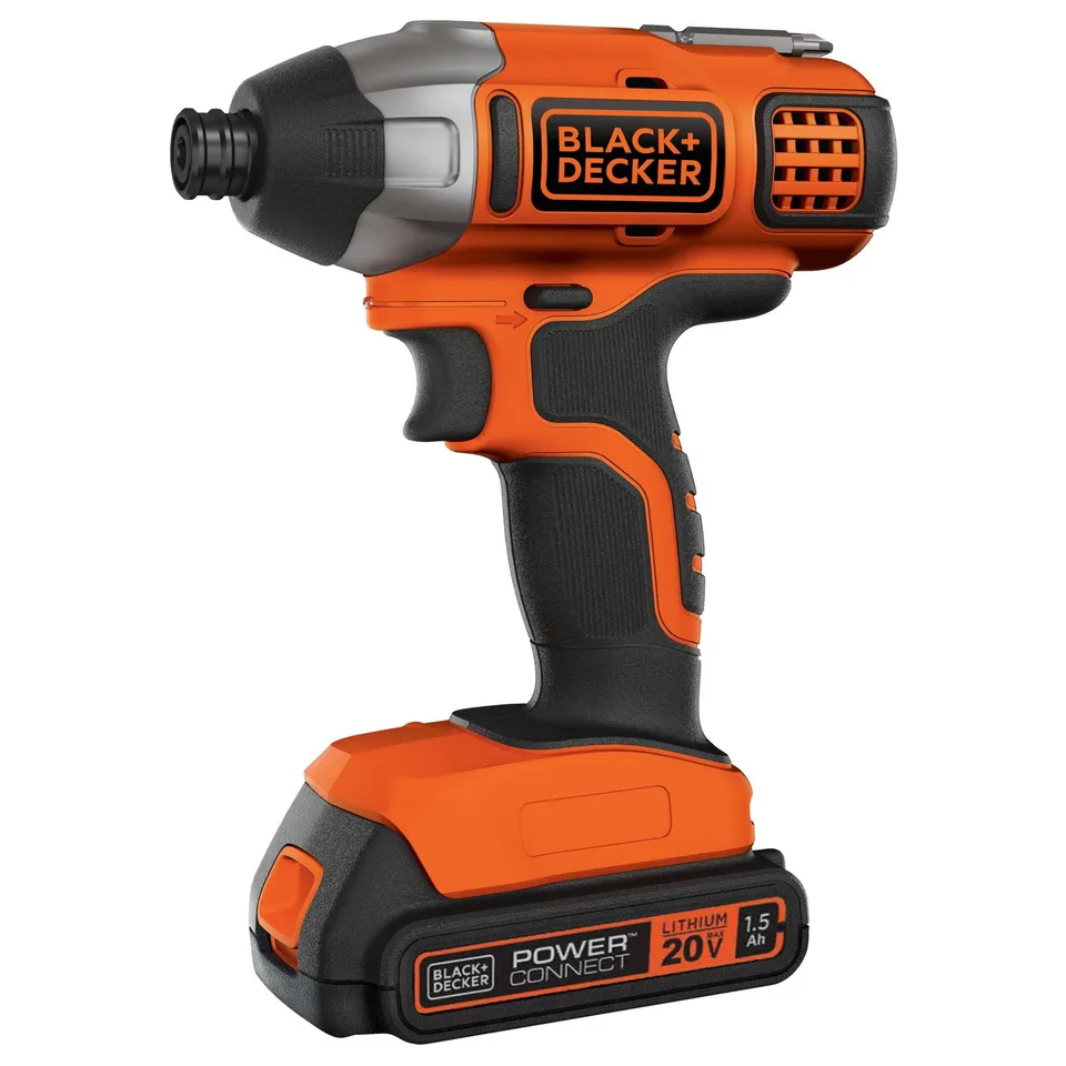 black-decker-20v-schlagschrauber-1-4-mit-akku image 1