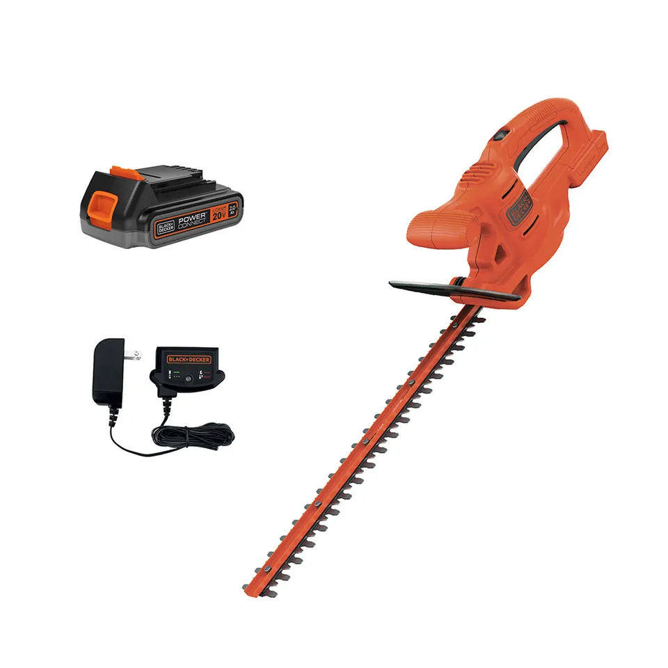 black-decker-20v-akku-heckenschere-45cm-set-mit-akku-lader image 1