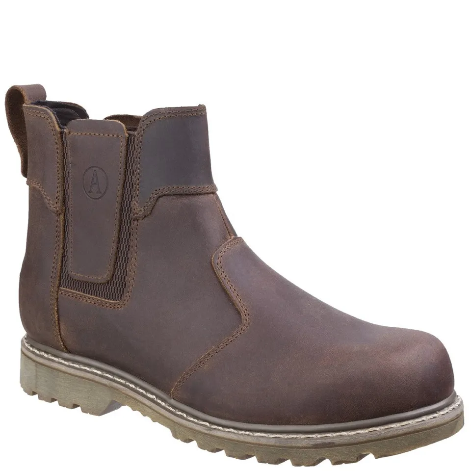 amblers-safety-abingdon-arbeitsstiefel-braun-leder-schlupf-ob image 1
