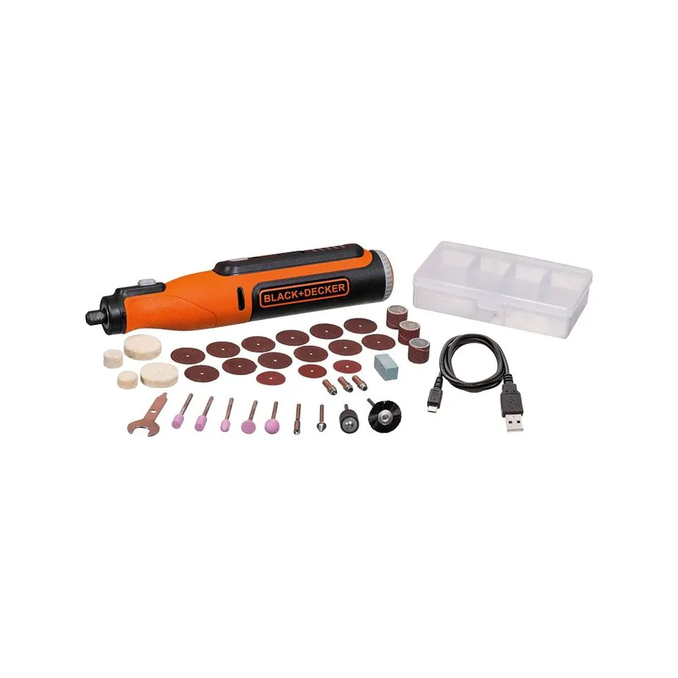 black-decker-8v-max-rotationswerkzeug-akku-35-tlg-schleifen image 1