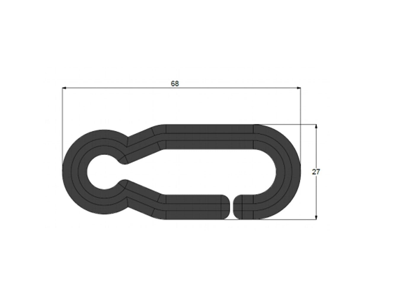 brandsafe-flexible-delineator-s-clips-s-haken-verbinder image 2