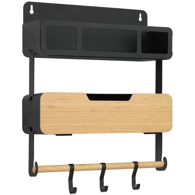 black-decker-storage-h-ngeregal-system-t-r-schwarz-mit-halterung image 1