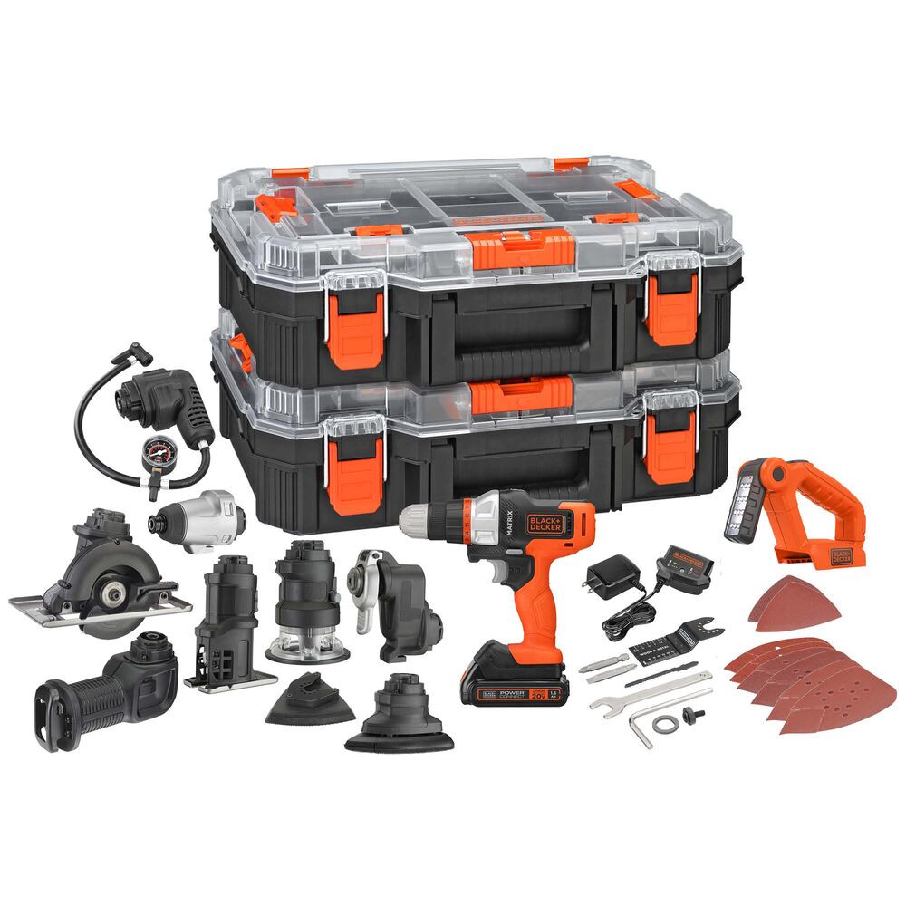 black-decker-matrix-20v-max-akkubohrer-10-tlg-mit-akku image 1