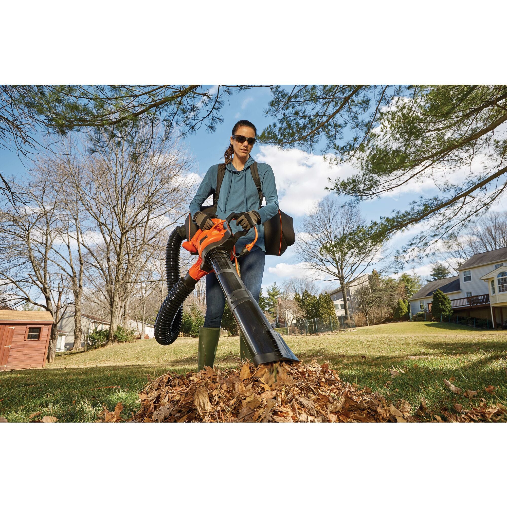 black-decker-vacpack-3in1-elektro-laubbl-ser-mit-mulcher image 2