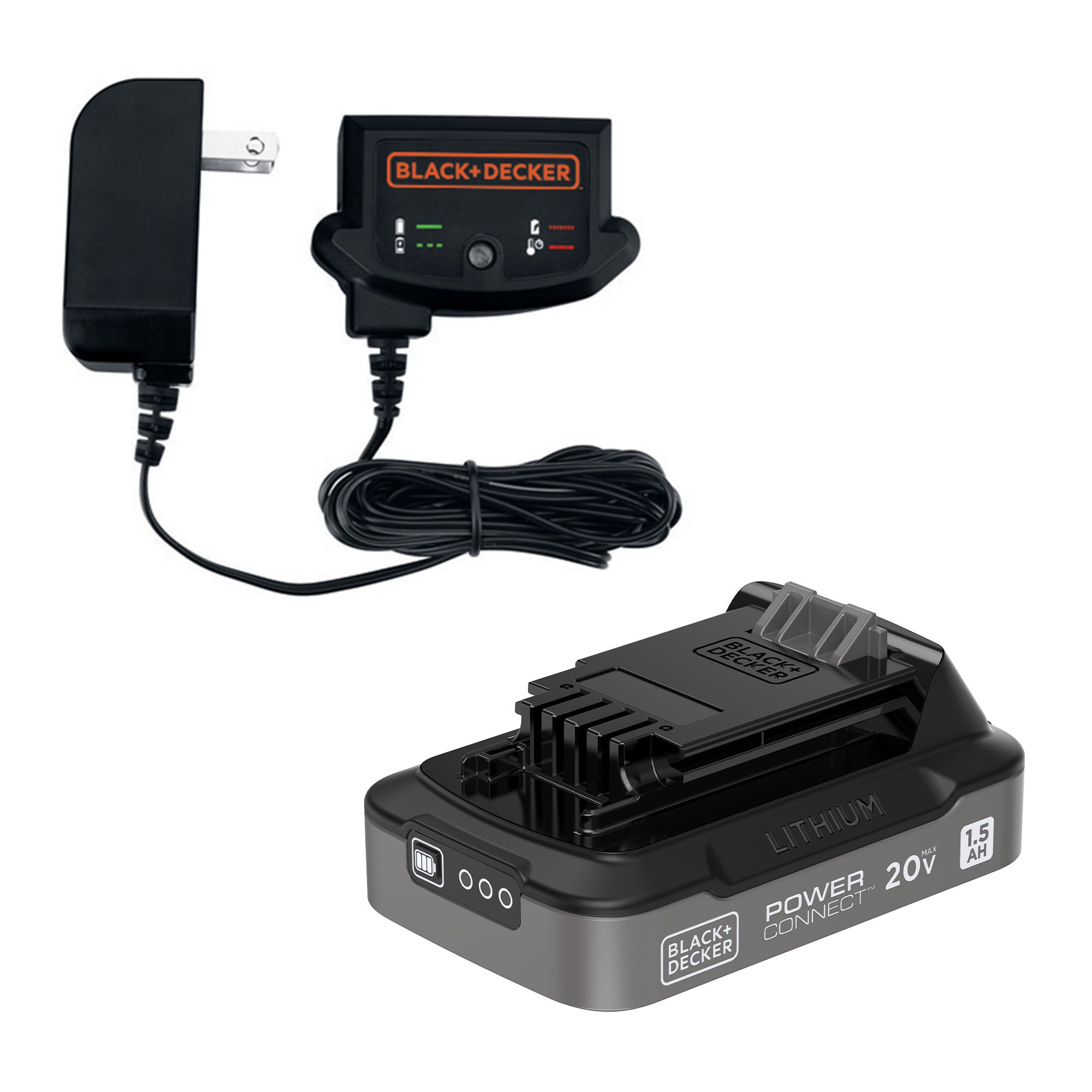 black-decker-powerconnect-20v-1-5ah-akku-mit-ladeger-t image 1