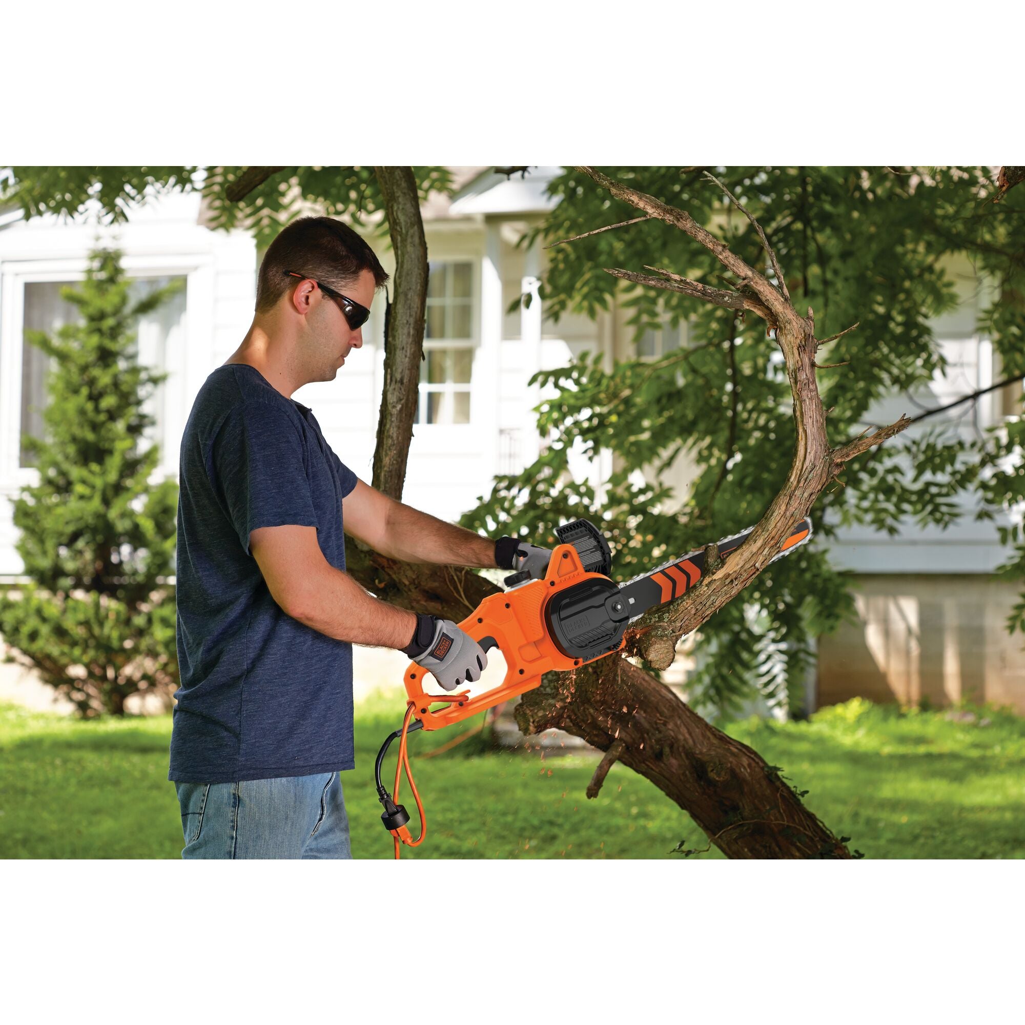 black-decker-outdoor-elektro-kettens-ge-14-zoll-8-a-mit-lung image 2