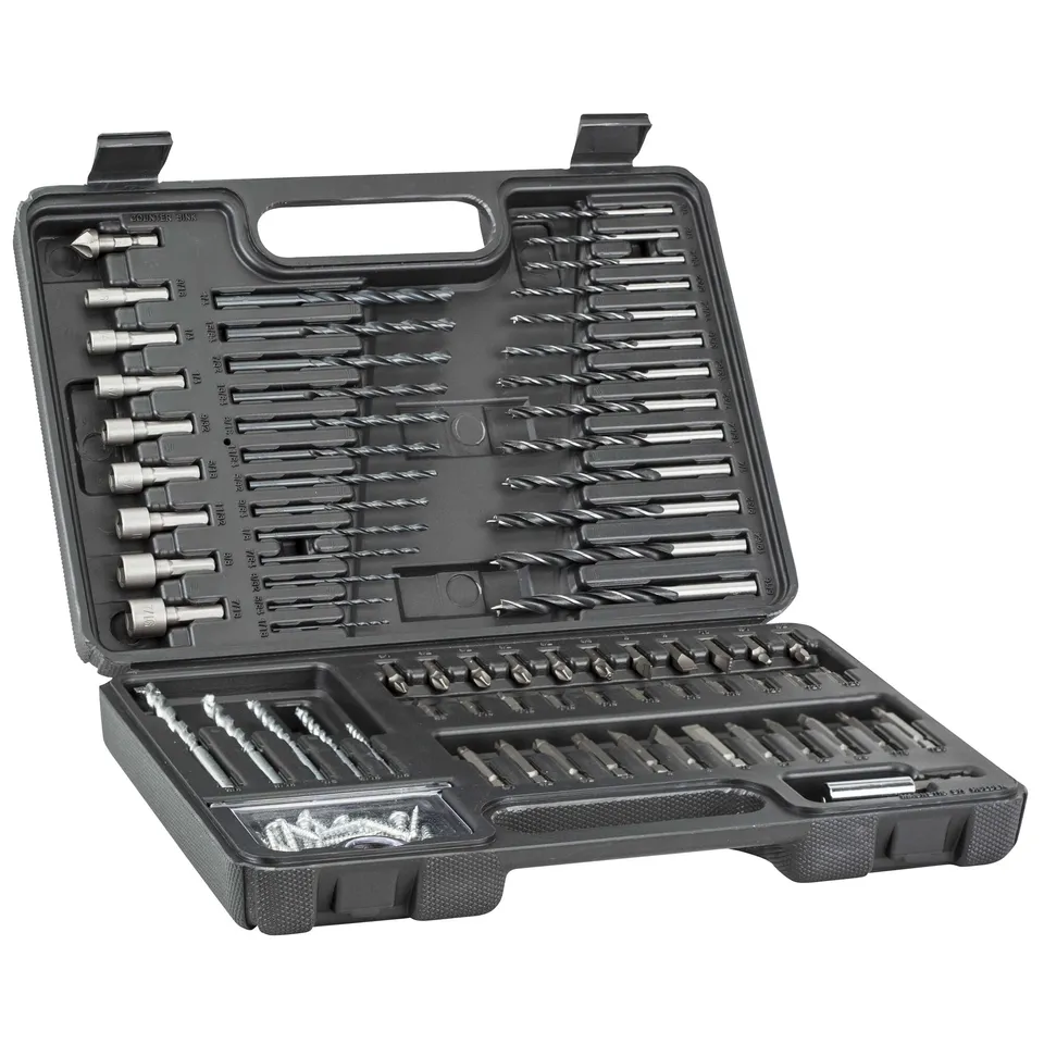 black-decker-bit-set-bohrer-set-109tlg-im-koffer image 1
