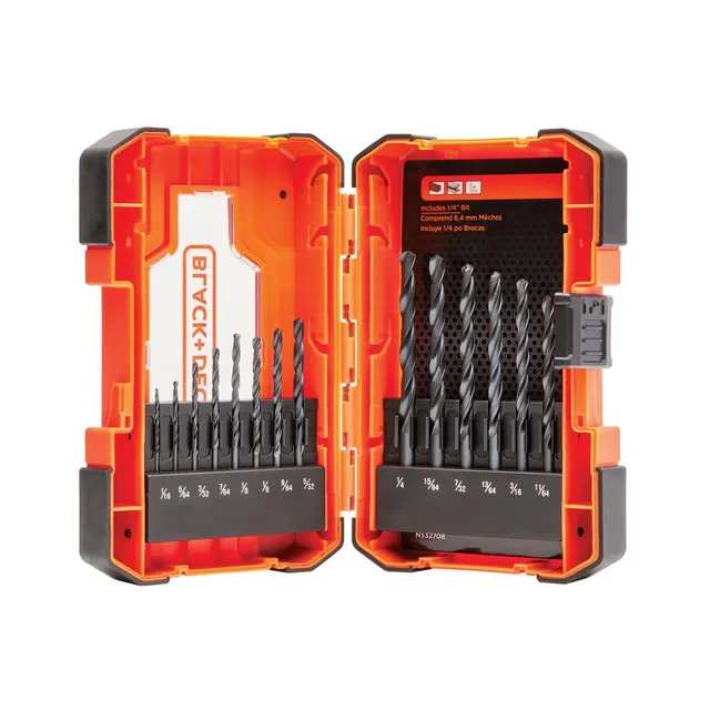 black-decker-bohrerset-14tlg-black-oxide-metall-holz image 1